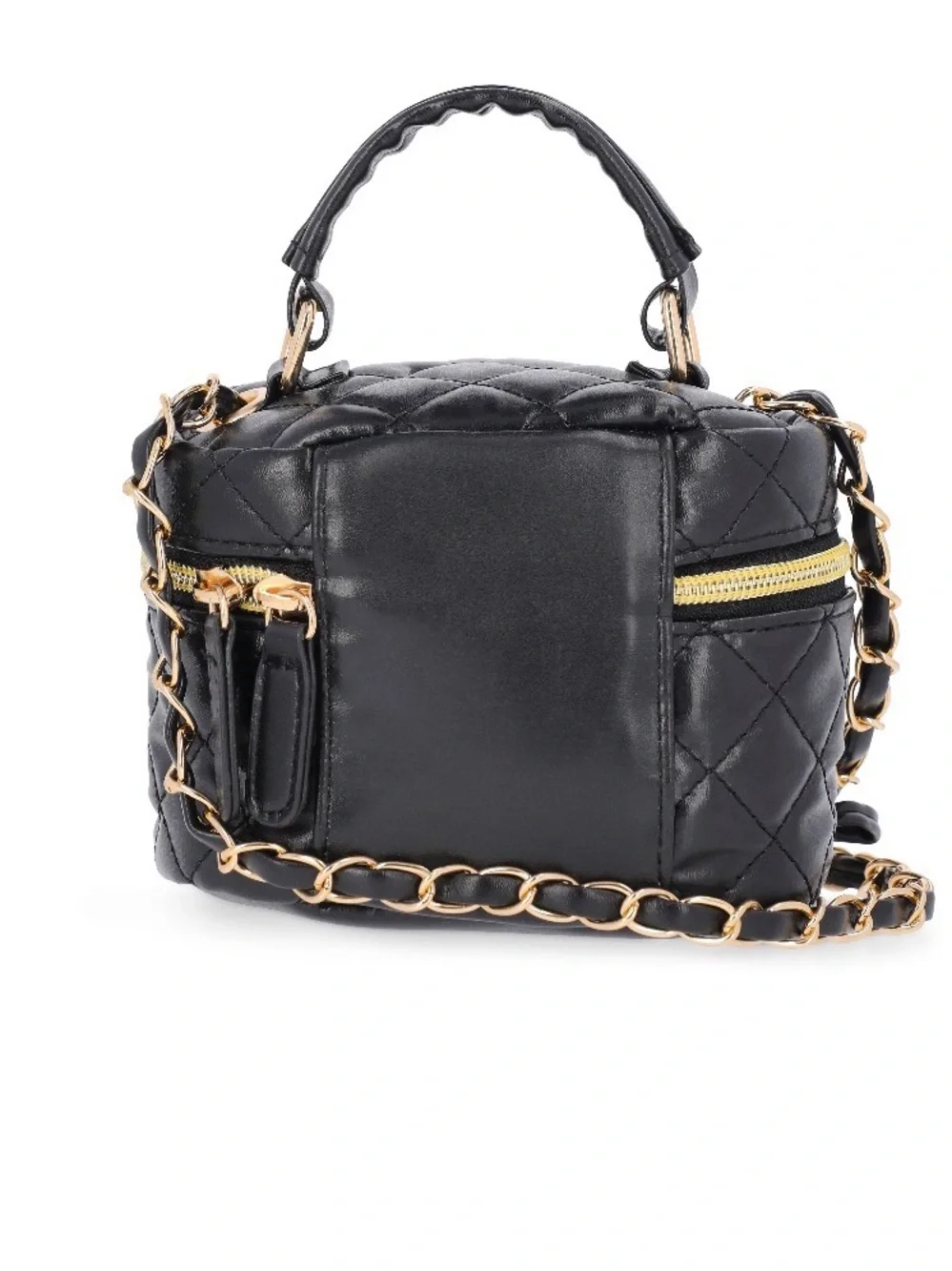 Sanrio Kuromi Girls Quilted Faux Leather Mini Crossbody Bag
